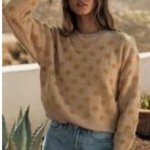 Bohme Beige Polka Dot Sweater
